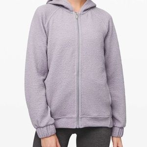 Lululemon Pave New Ways Full-Zip in Glacier Grey / White